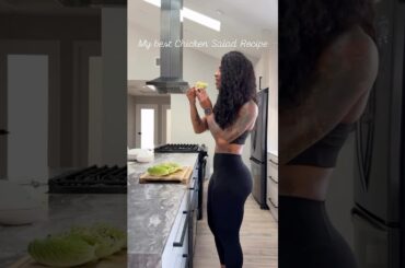 One of the BEST recipes I’ve made this year #chickensaladrecipe #highprotein