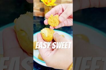 Street Style Besan Sweet Recipe | Healthy High Protein Dessert #shorts #food