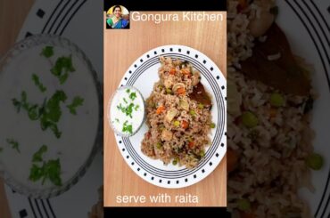 #shorts Brown rice methi paneer matar pulao // weight loss recipe // Brown rice // 1 min shorts