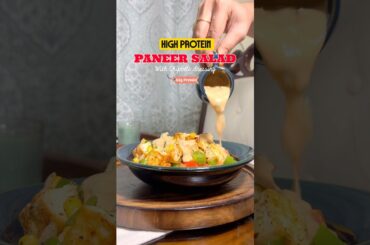 Paneer Salad with Homemade Chipotle Dressing | High Protein & Easy Recipe #paneersalad #highprotein