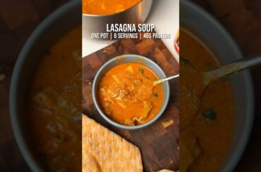 High protein lasagna soup