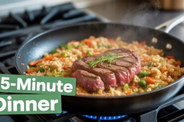 How to Make a Super Healthy Steak Dinner in 15 Minutes!