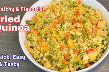 Healthy Quinoa Fried Rice | Easy Low-Carb, High-Protein Dinner | Gluten-Free Recipe for Weight Loss