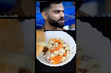 Virat Kohli s healthy salad #trending #shorts #youtube #youtubeshorts #viratkohli #health #food