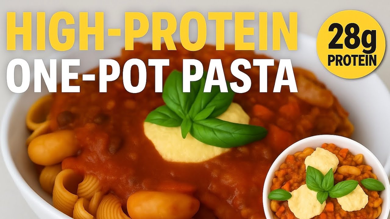 One-Pot High-Protein (28g) Pasta | Quick Healthy Dinner Recipe One-Pot High-Protein (28g) Pasta | Quick Healthy Dinner Recipe