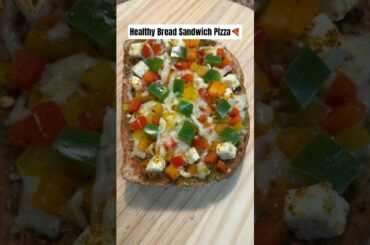 Healthy Bread Sandwich Pizza Recipe #shorts
