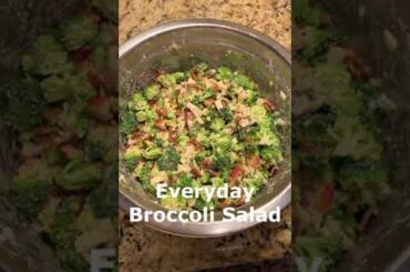 Everyday Broccoli Salad #salad #cooking #recipe #food #healthyfood #easyrecipe #foodie #sidedish