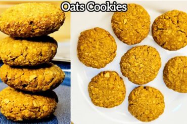 Healthy Biscuits Recipe | Oats Cookies Recipe