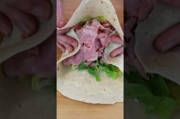 How to fold a lunch wrap so it doesn't fall apart!