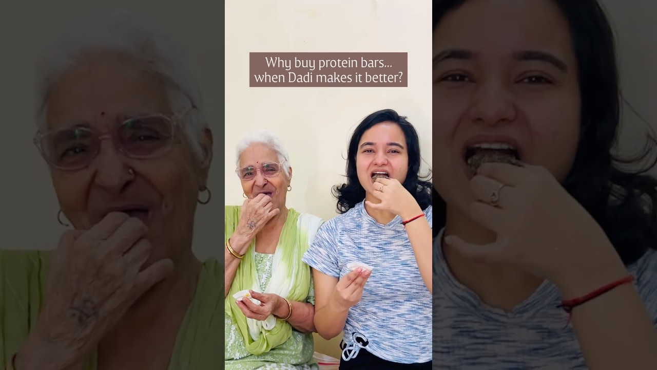 Homemade Protein Bar Recipe | Healthy Energy Bar | Dadi & Me | No Sugar, No Preservatives Homemade Protein Bar Recipe | Healthy Energy Bar | Dadi & Me | No Sugar, No Preservatives