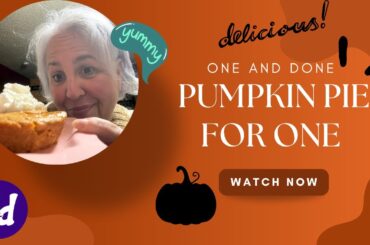 Light Pumpkin Pie Recipe for One | Low Calorie & WW Friendly Treat!