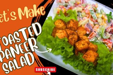 Toasted Paneer Vegetable Salad Recipe Malayalam |Healthy Paneer Salad| Healthy Salad #paneersalad