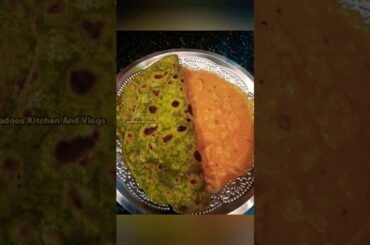 Healthy Lunch Box Recipes | Palak Chappathi Cabbage Gravy #ladooskitchenandvlogs #shorts