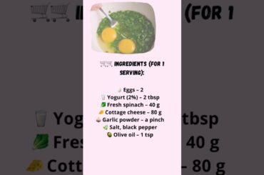 Spinach & Cottage Cheese Omelette Roll | Low Calorie High Protein Breakfast #recipe #cooking #food