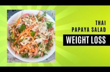 Green papaya salad | Thai papaya salad | #papaya #salad #healthysalad | @rajsatvicrecipe #weightloss