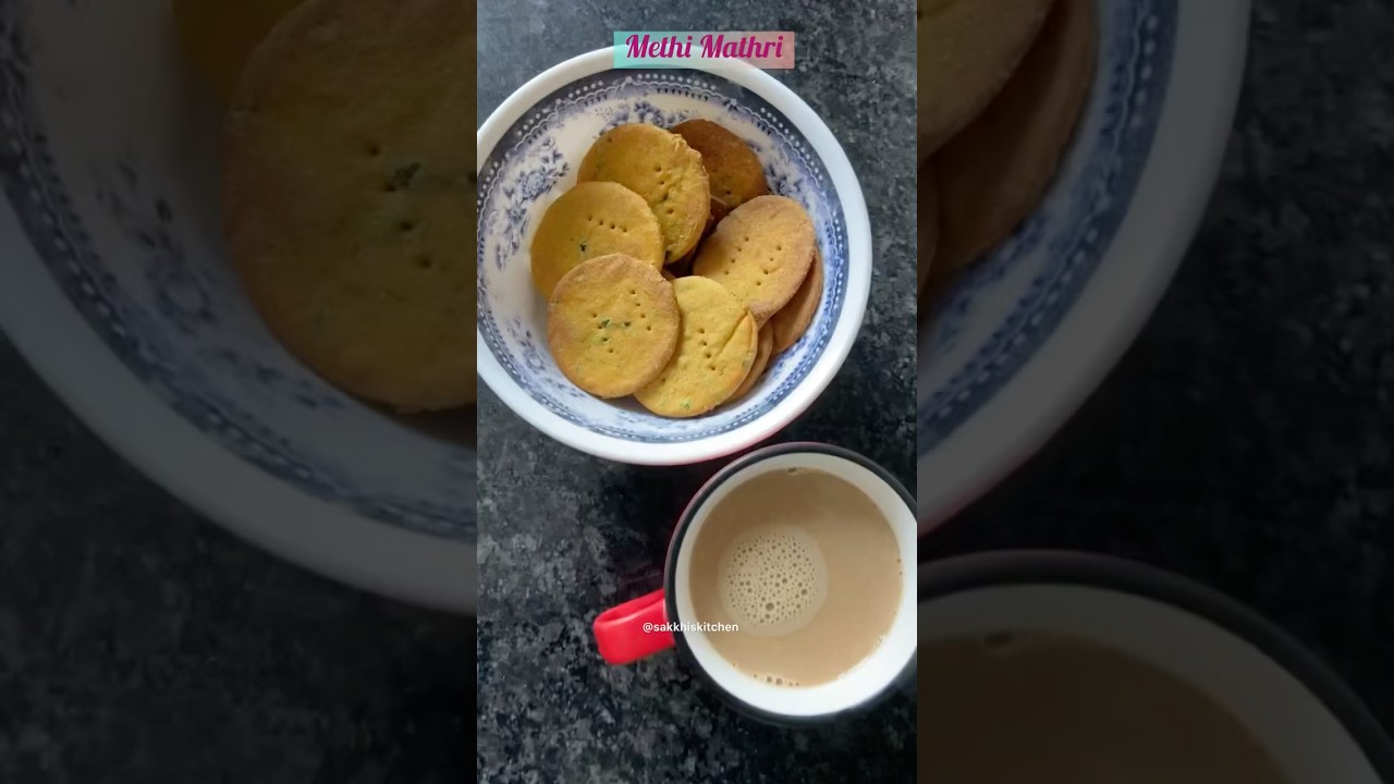 Methi Mathri Recipe | No Deep Fry Mathri Recipe | Healthy Snacks Idea #youtubeshorts #shorts #mathri Methi Mathri Recipe | No Deep Fry Mathri Recipe | Healthy Snacks Idea #youtubeshorts #shorts #mathri