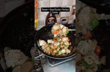 Would you try this at home? | Soya Chunks And Paneer Recipe #proteinrecipe  # shorts #yummybyte