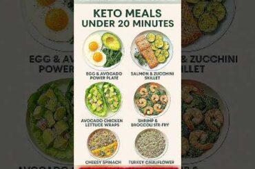 10 Easy Keto Meals You Can Make in Under 20 Minutes #shorts #ketomeals