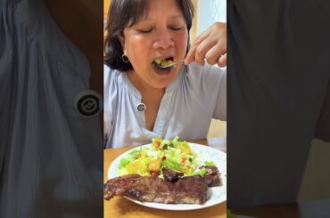 Healthy Dinner, Steak And Salad