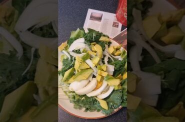Avocado Salad with Balsamic Dressing #vegan #salad #egg #menu #recipe #food #healthy