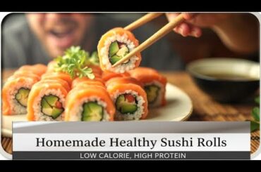 "Unlock the Secret to Delicious Low-Calorie Sushi Rolls: Healthy, High-Protein Recipe!"