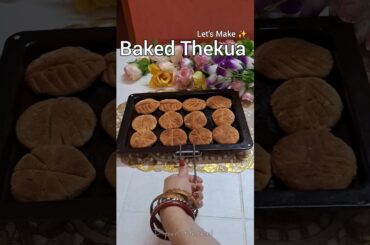 Baked Thekua Recipe | Healthy Thekua Without Frying | Dipar Heshel Shorts