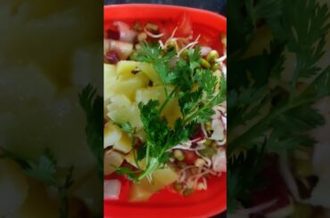 Sprout chat #protein chat #healthyfood #ankurit chat kese banaye #morning breakfast #tiffinrecipe