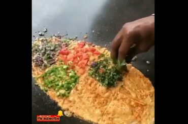 dosa recipe | Ram ki bandi hyderabad dosa | street dosa | dosa | #shorts#