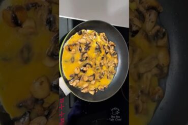 Sauteed Mushrooms with Egg | Quick & Easy Breakfast #shorts @TheNoTalkChef