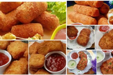 Healthy Tasty Chicken Snacks Recipes | 5 Crispy Tasty Chicken Snacks | Croquettes, Nuggets, Patties