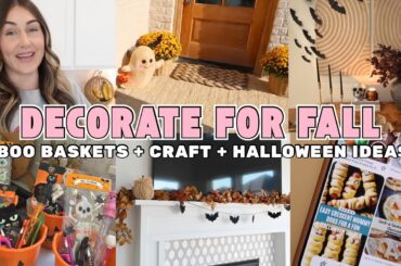DECORATE FOR FALL + BOO BASKETS, FALL CRAFT, HALLOWEEN DINNER + BREAKFAST IDEAS | Tara Henderson