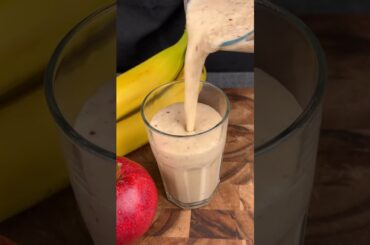 Healthy Apple Banana Shake! #cooking #recipe #asmr