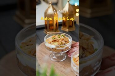 Easy Diwali party snack idea  | Aaloo Papdi Chaat Cups | Indian Recipe #recipe #partyfood