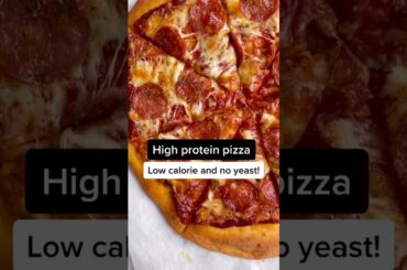 Protein pizza recipe! It’s low calorie and doesn’t need any yeast.  #proteinpizza #highproteinpizza