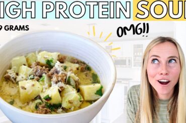 The BEST High Protein Soup Recipe | Super Cozy, Healthy Dinner!
