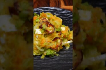 ASMR  CHINESE TANGY SALAD! Lettuce, Potato & Creamy Eggs,Low-Cal Addictive Hack!  #cooking#shorts