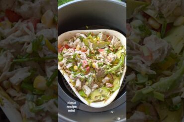healthy salad in airfryer #foodie #shorts #easyrecipe #healthyfood #quickrecipe #airfryerrecipes