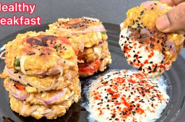 Oats & Cabbage Healthy Weight Loss Breakfast Recipe in 10 Minutes /  Healthy Breakfast Ideas