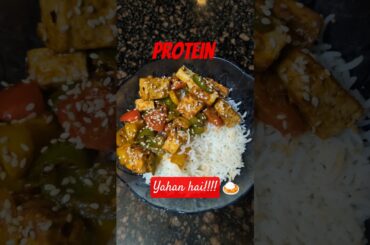 High protein Honey Chilli Tofu/Paneer  Bowl recipe. #shorts #healthyfood #youtubeshorts