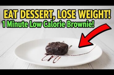Low calorie brownie in 1 minute- Healthy low calorie brownie recipe