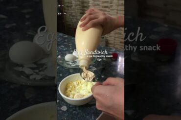 Egg Sandwich for healthy snack! never disappoints as my go-to snack with protein! #healthylifestyle