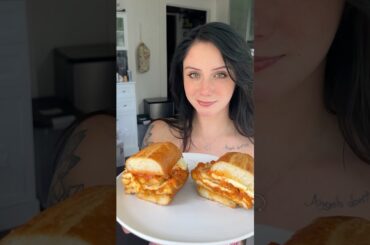 Chicken Parm!! #cooking #easyrecipe #sandwich