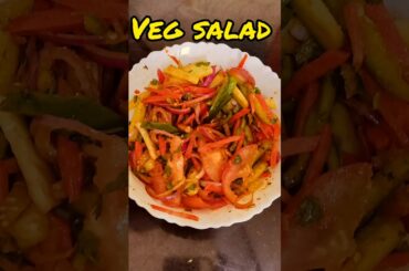Vegetable Salad #cucumber &  Mix Veg Salad #shorts #youtubeshorts