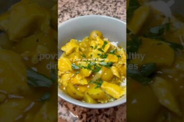 Healthy dinner in 30 minutes? Japanese curry with chicken and veggies! Recipe in comments #shorts