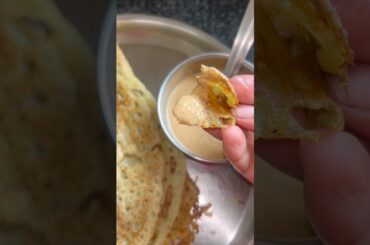 #Tasty & Healthy Breakfast Recipe#Oats & Green Moong Dosa with Tomato Chutney#short#viralvideo#tasty
