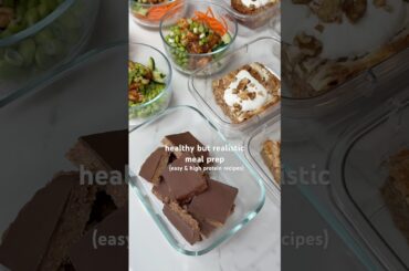What to meal prep to stay on track | easy & healthy, high protein recipes #healthyfood #mealprep