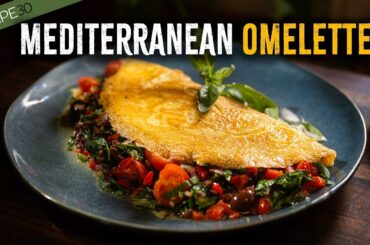 Healthy Mediterranean Breakfast Omelette | Ready in 15 Minutes