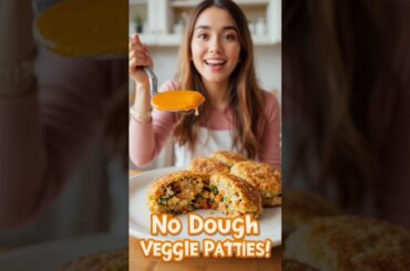 No-Dough Veggie Patties | Easy Healthy Snack Recipe | Crispy & Delicious in 10 Minutes!