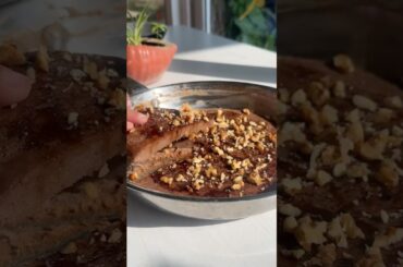 Viral one pan cake with peanut butter #healthyrecipes #easyrecipes #breakfastideas #asmrfood #viral
