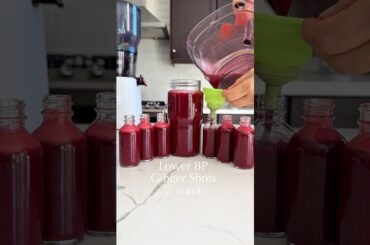Lower Blood Pressure Naturally with This Ginger Beet Shot Recipe #immuneboost #juicing
